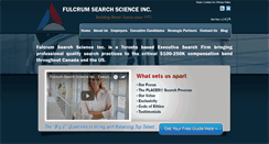 Desktop Screenshot of fulcrumsearchscience.com